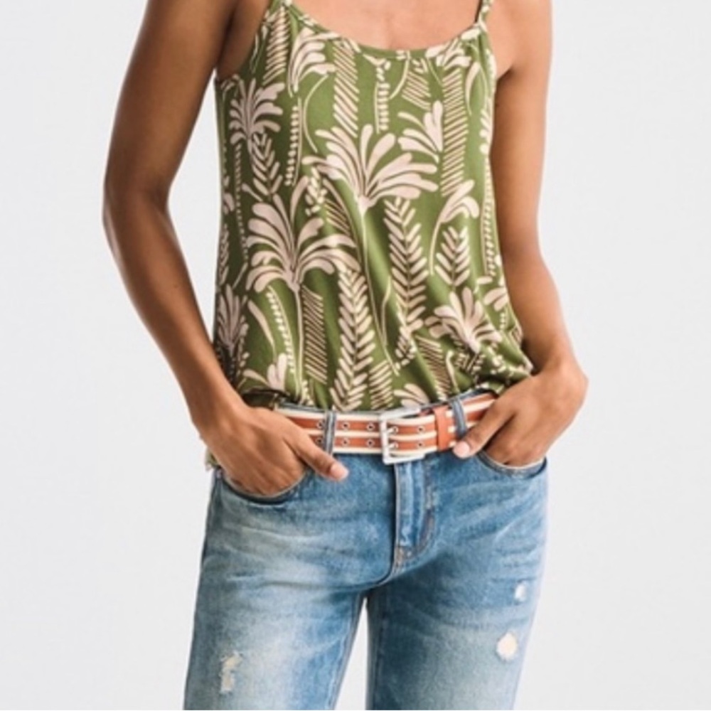 Cabi balcony tank - palm print